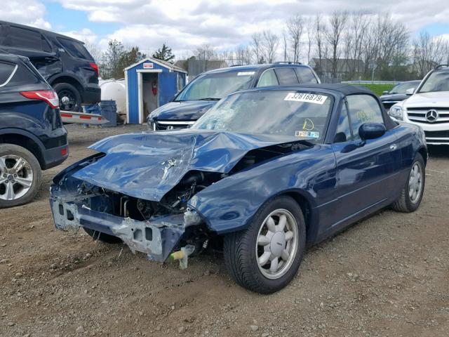 JM1NA3538T0717693 - 1996 MAZDA MX-5 MIATA BLUE photo 2