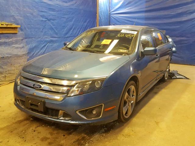 3FAHP0DC5AR419813 - 2010 FORD FUSION SPO BLUE photo 2