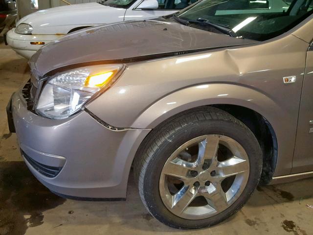 1G8ZS57N17F177433 - 2007 SATURN AURA XE TAN photo 9