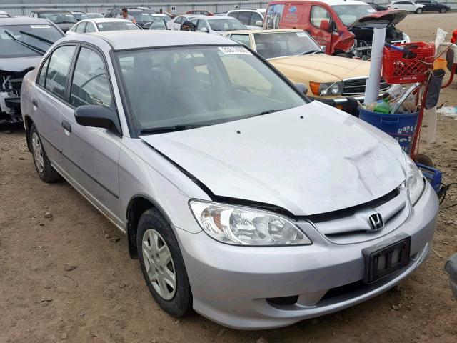 1HGES16315L020918 - 2005 HONDA CIVIC DX V SILVER photo 1