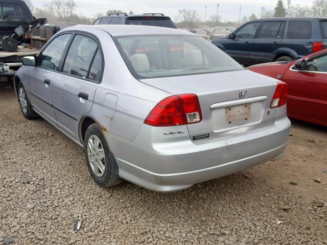 1HGES16315L020918 - 2005 HONDA CIVIC DX V SILVER photo 3