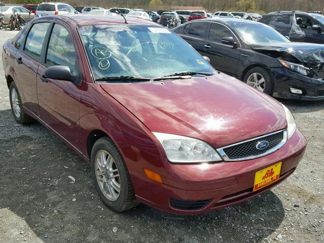 1FAHP34N27W208772 - 2007 FORD FOCUS ZX4 BURGUNDY photo 1