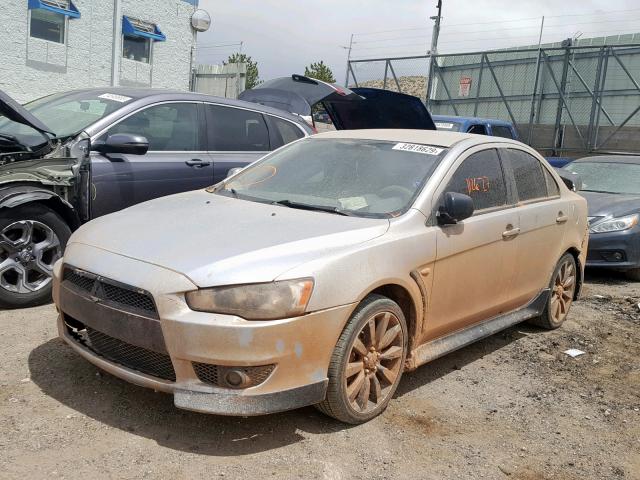 JA32U8FW3BU031373 - 2011 MITSUBISHI LANCER GTS SILVER photo 2