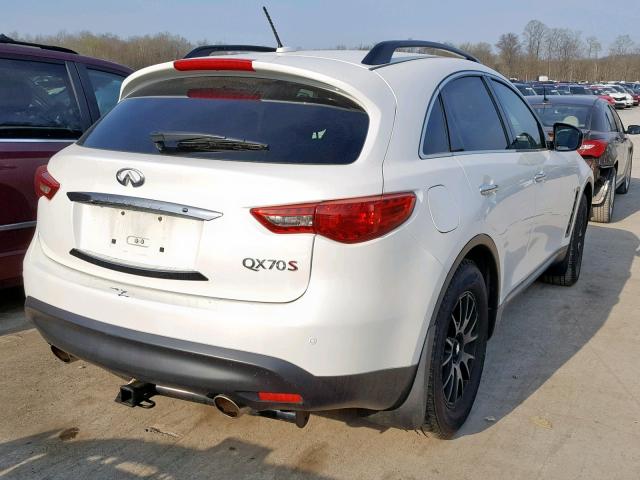 JN8CS1MWXGM751237 - 2016 INFINITI QX70 WHITE photo 4