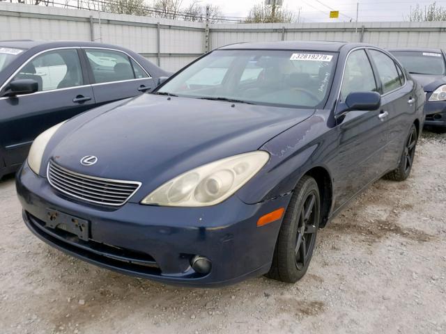 JTHBA30G855069306 - 2005 LEXUS ES 330 BLUE photo 2