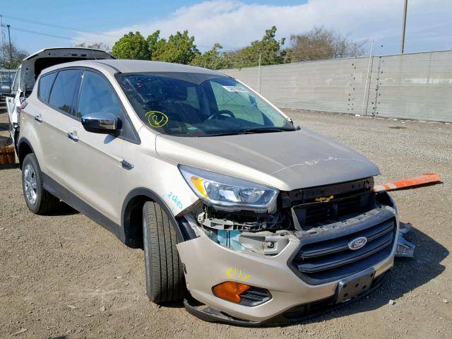 1FMCU0F72HUB29833 - 2017 FORD ESCAPE S GOLD photo 1