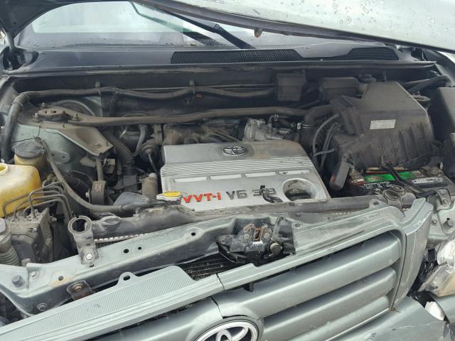 JTEDP21A350090182 - 2005 TOYOTA HIGHLANDER GREEN photo 7