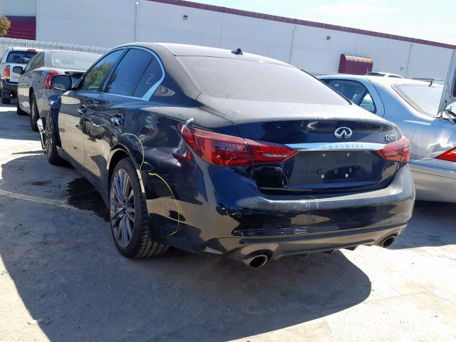 JN1FV7AP0JM460384 - 2018 INFINITI Q50 RED SP BLACK photo 3