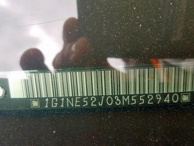 1G1NE52J03M552940 - 2003 CHEVROLET MALIBU LS 绿色 照片 10