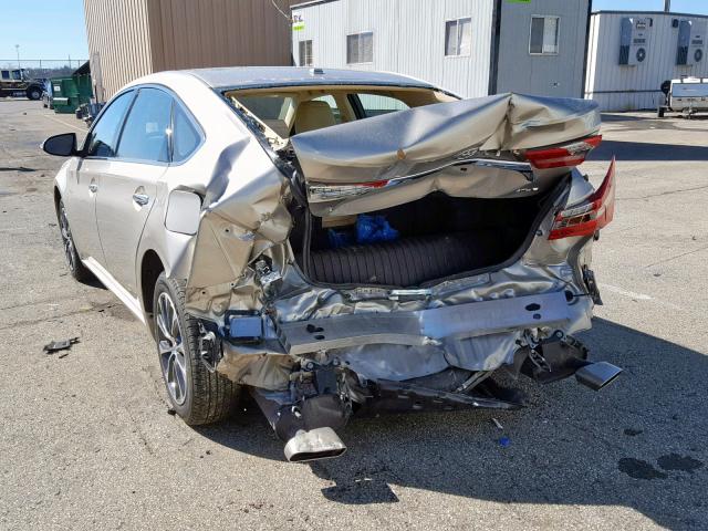 4T1BK1EB5JU270656 - 2018 TOYOTA AVALON XLE GRAY photo 3