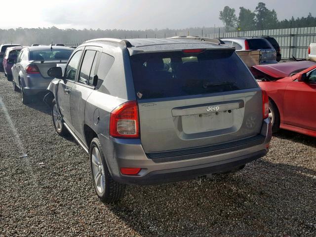 1C4NJCBB3CD503716 - 2012 JEEP COMPASS SP Сұр фото 3