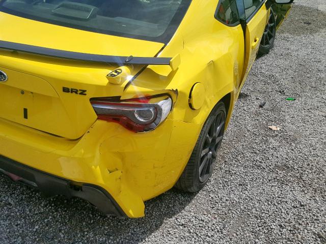 JF1ZCAC10H9601351 - 2017 SUBARU BRZ 2.0 LI YELLOW photo 10