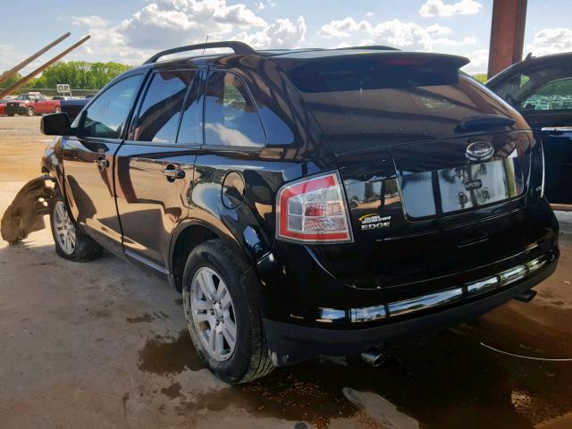 2FMDK38C98BB13060 - 2008 FORD EDGE SEL BLACK photo 3