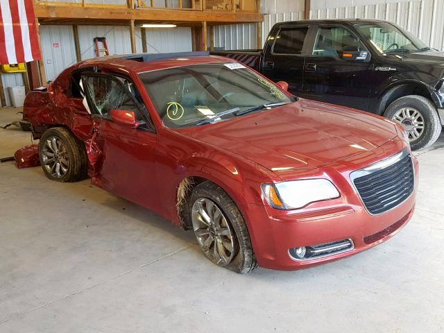 2C3CCAGG8EH337178 - 2014 CHRYSLER 300 S RED photo 1