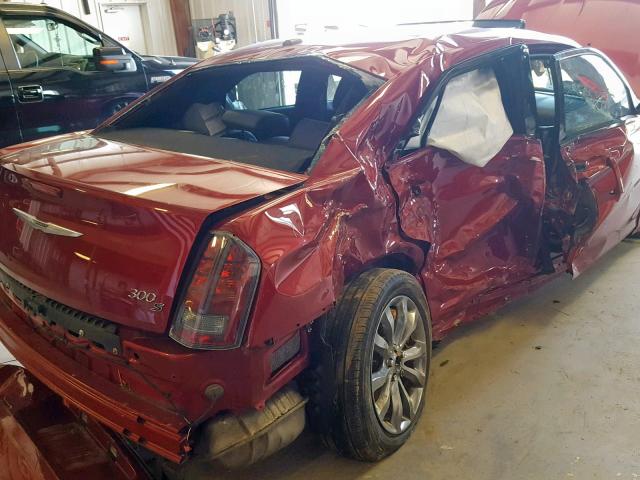 2C3CCAGG8EH337178 - 2014 CHRYSLER 300 S RED photo 9