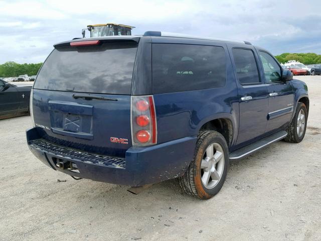 1GKFK66807J252280 - 2007 GMC YUKON XL D BLUE photo 4