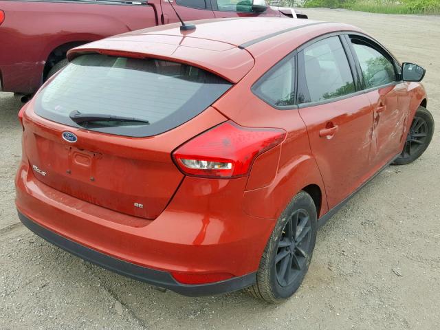 1FADP3K24JL238839 - 2018 FORD FOCUS SE RED photo 4