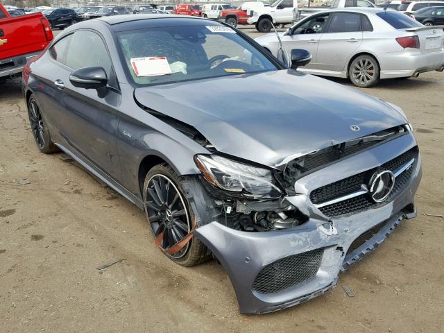 WDDWJ6EBXJF627636 - 2018 MERCEDES-BENZ C 43 4MATI GRAY photo 1