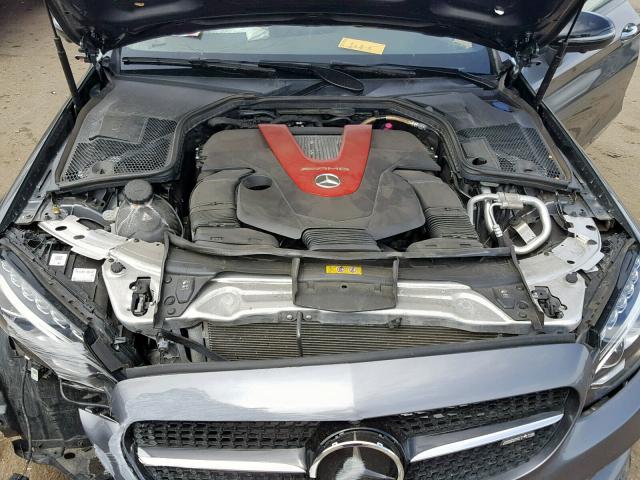 WDDWJ6EBXJF627636 - 2018 MERCEDES-BENZ C 43 4MATI GRAY photo 7