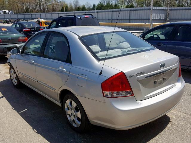 KNAFE121985524699 - 2008 KIA SPECTRA EX SILVER photo 3