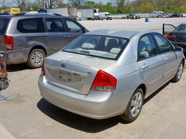 KNAFE121985524699 - 2008 KIA SPECTRA EX SILVER photo 4