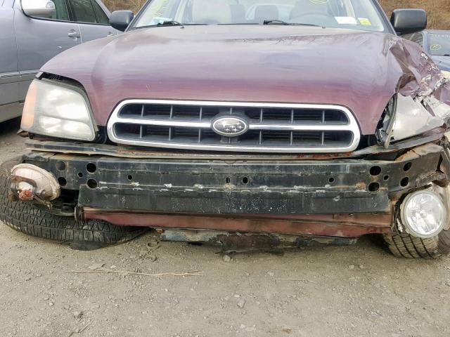 4S3BH6754Y7615188 - 2000 SUBARU LEGACY OUT MAROON photo 7