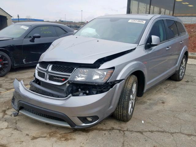 3C4PDCEG1JT172035 - 2018 DODGE JOURNEY GT SILVER photo 2