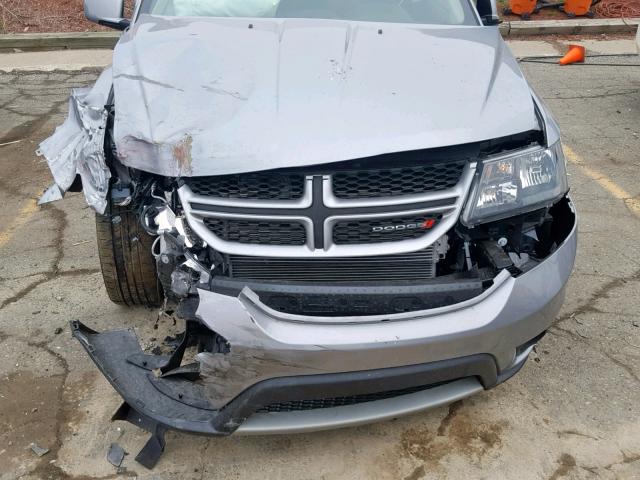 3C4PDCEG1JT172035 - 2018 DODGE JOURNEY GT SILVER photo 7