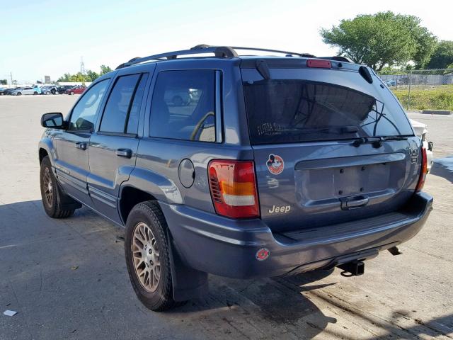 1J4GX58S34C129040 - 2004 JEEP GRAND CHER BLUE photo 3