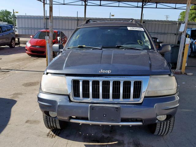 1J4GX58S34C129040 - 2004 JEEP GRAND CHER BLUE photo 9