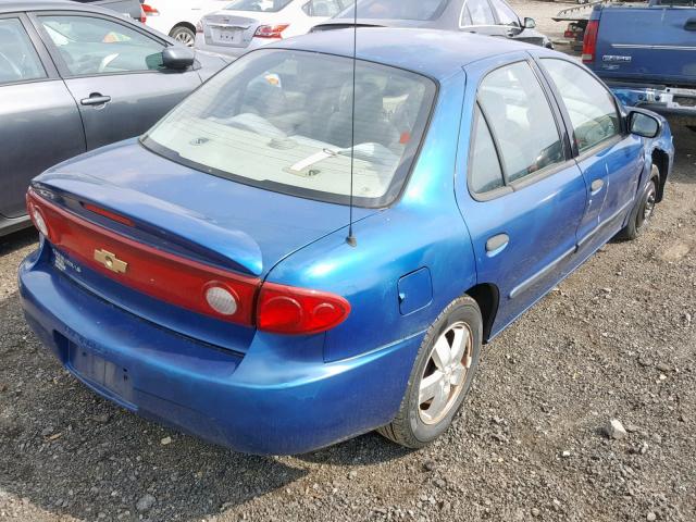 1G1JF52F147128223 - 2004 CHEVROLET CAVALIER L BLUE photo 4