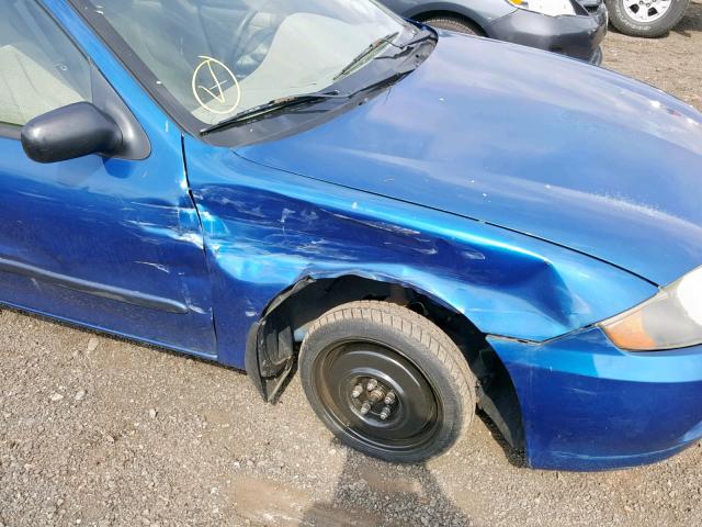 1G1JF52F147128223 - 2004 CHEVROLET CAVALIER L BLUE photo 9