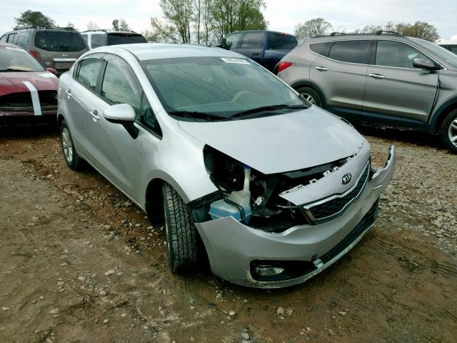 KNADN4A30D6305436 - 2013 KIA RIO EX SILVER photo 1