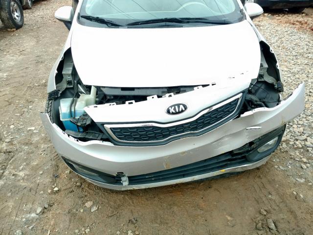 KNADN4A30D6305436 - 2013 KIA RIO EX SILVER photo 9