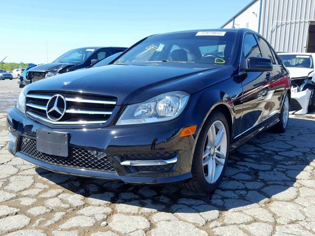 WDDGF4HB3EA961273 - 2014 MERCEDES-BENZ C 250 BLACK photo 2