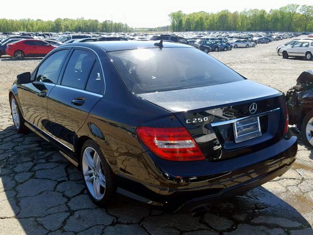 WDDGF4HB3EA961273 - 2014 MERCEDES-BENZ C 250 BLACK photo 3