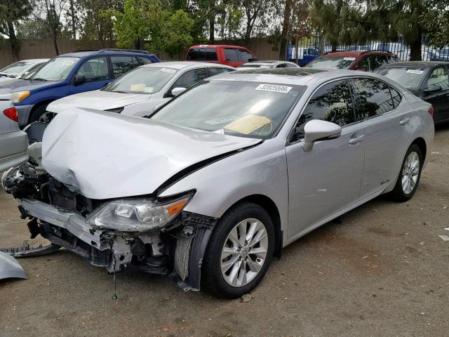 JTHBW1GG7D2012445 - 2013 LEXUS ES 300H SILVER photo 2