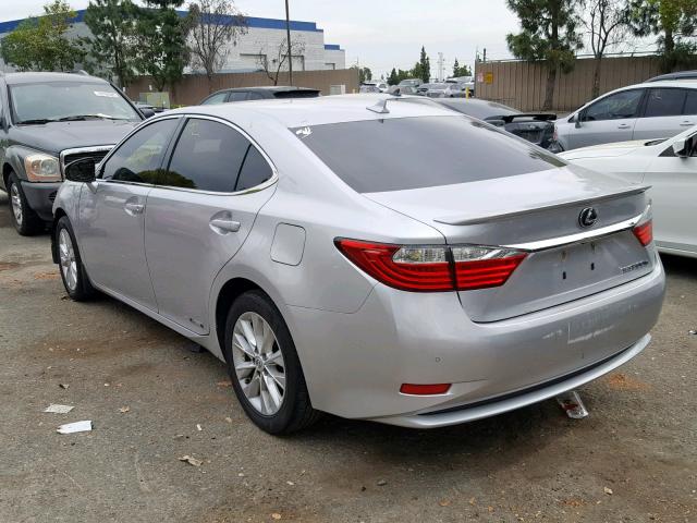 JTHBW1GG7D2012445 - 2013 LEXUS ES 300H SILVER photo 3