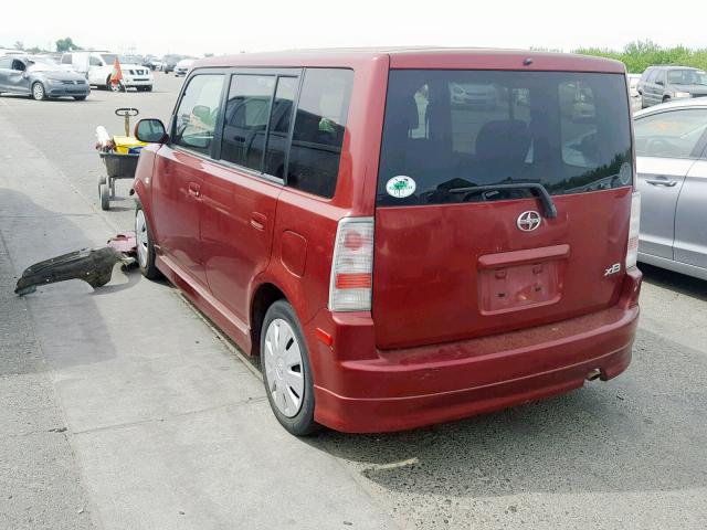 JTLKT324064106343 - 2006 TOYOTA SCION XB 勃艮第红 照片 3