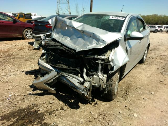1G1JB5SH8C4215226 - 2012 CHEVROLET SONIC LS SILVER photo 2