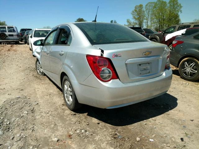1G1JB5SH8C4215226 - 2012 CHEVROLET SONIC LS SILVER photo 3