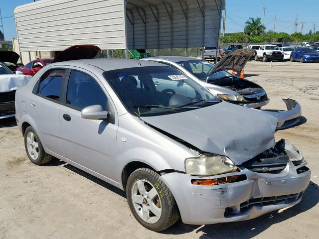 KL1TG56616B651949 - 2006 CHEVROLET AVEO LT GRAY photo 1