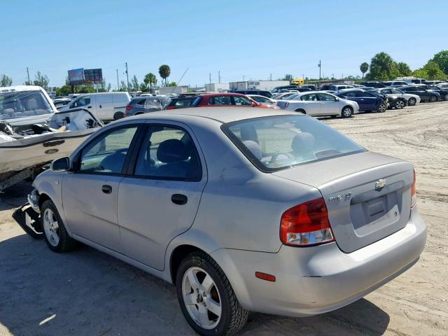 KL1TG56616B651949 - 2006 CHEVROLET AVEO LT GRAY photo 3