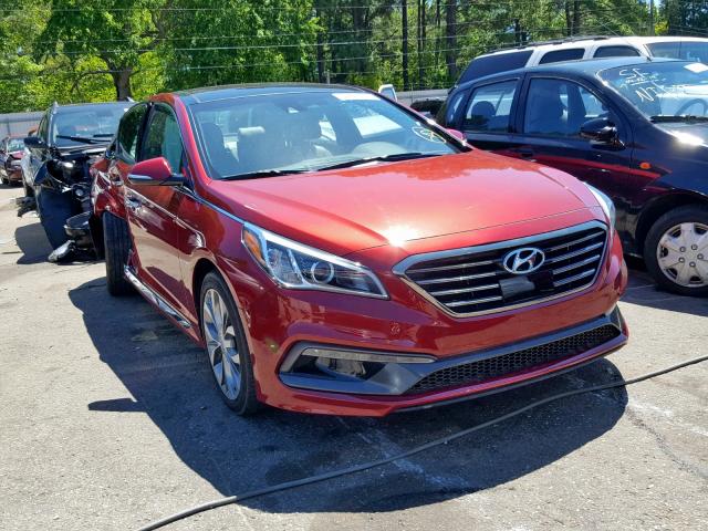 5NPE34AB2FH175351 - 2015 HYUNDAI SONATA SPO RED photo 1