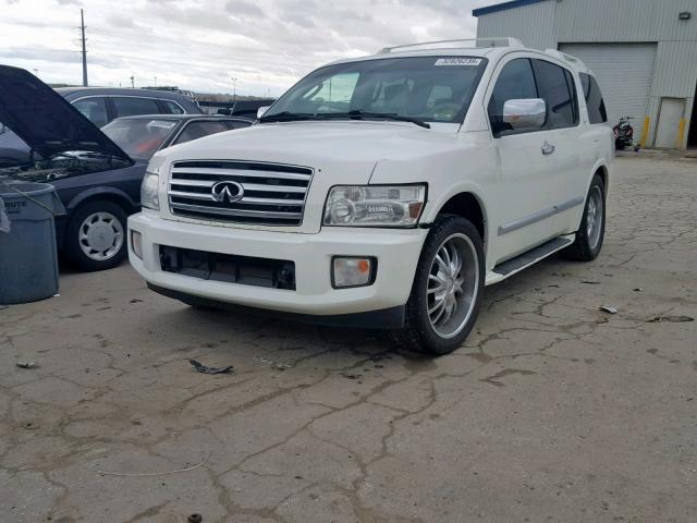 5N3AA08C44N811375 - 2004 INFINITI QX56 WHITE photo 2