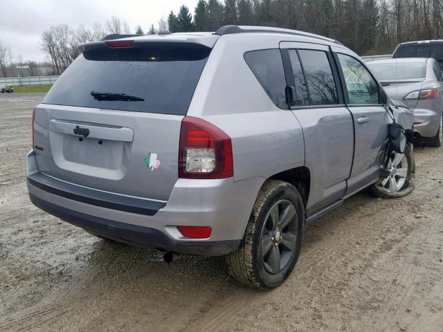 1C4NJDBB0GD756827 - 2016 JEEP COMPASS SP SILVER photo 4