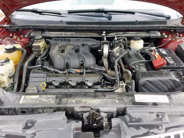 1MEHM40137G607050 - 2007 MERCURY MONTEGO LU BURGUNDY photo 7