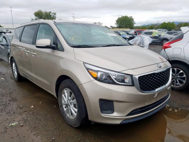 KNDMB5C17F6067715 - 2015 KIA SEDONA LX  photo 1