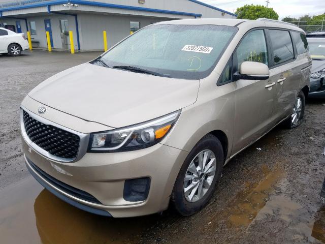 KNDMB5C17F6067715 - 2015 KIA SEDONA LX  photo 2