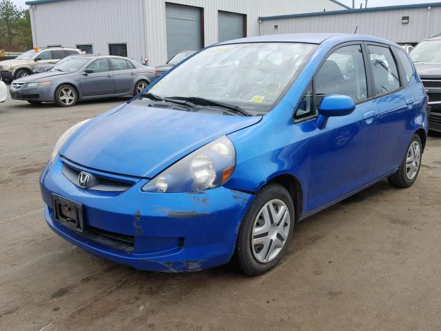 JHMGD37457S041332 - 2007 HONDA FIT BLUE photo 2